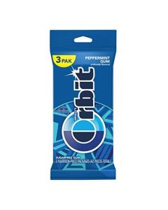 ORBIT Peppermint Sugarfree Chewing Gum 3 Packs of 14Pieces 42 Total Pieces