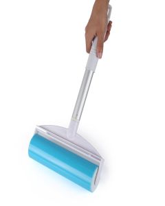 iLifeTech Reusable Sticky Picker Set Cleaner Lint Roller Pet Hair Remover Brush, Blue 8 inch Large Size + Pocket Size