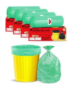 Shalimar 120 Pcs - 5 Gallon Garbage Bag, Lavender Fragrance – Leak-Proof Dustbin/Trash/Waste Bags – 43 x 50 cm – Fits 4 to 5 Gallon Bins – Green