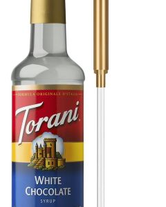Torani White Chocolate Syrup with Pump - 25.4 Fl Oz