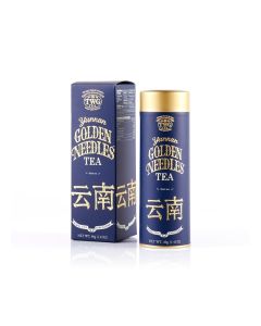 Yunnan Golden Needles, Loose Leaf Black Tea Blend in Haute Couture Tea Tin Gift, 40g