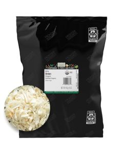 Frontier Organic Chopped Onion 1 Pound Dried Chopped Sweet Organic White Onion Kosher Sustainably Grown