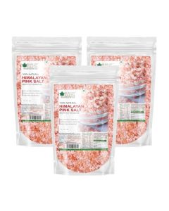 1KG Granular Pakistani Himalayan Pink Salt Non Iodized for weight loss & Healthy Cooking, Natural Substitute of White Salt pack of 3