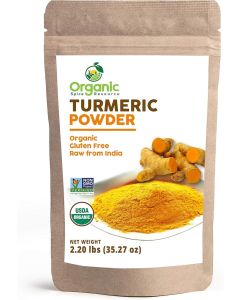 Organic Turmeric Powder with Curcumin - 35.27 Ounce (2.2 lbs) - USDA Organic and Non-GMO