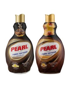 Pearl Fabric Softener Concentrate 2 x 1L Promo Pack Oud Deluxe & Orchid Blossom Perfume Capsules Luxury Fragrance 2 x 1 L, 2L