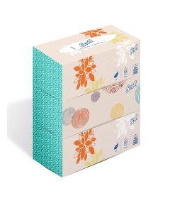 Kimberly-Clark Scott 2 Ply Facial Tissue Flat Box,200 Pulls,Pack Of 3(Total 600 Sheets)(60059)