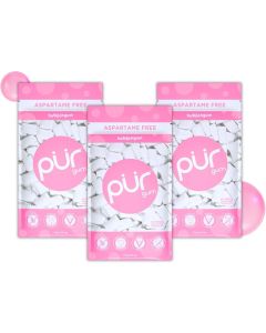 PUR 100% Xylitol Bubblegum - Sugar-Free & Aspartame Free