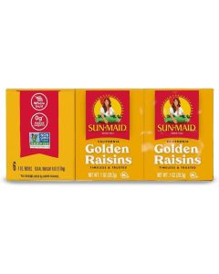 Sun-Maid Natural California Golden Raisins - 6 Count Snack Boxes
