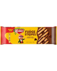 Keebler Fudge Stripes Original Cookies Family Size - 17.3 Oz