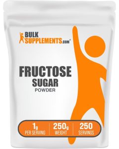 BulkSupplementscom Fructose Powder Fructose Sugar Zero Calorie Sweetener Food Grade Gluten Free 1g per Serving 250g 88 oz Pack of 1