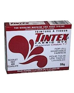 LOT OF 1 TINTEX BRAND SCARLET RED FABRIC DYE 23 NEW by TINTEX