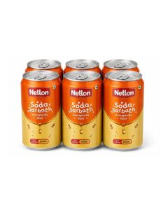 Nellon Soda Sarbath / Get extra 10% off with "10SAVE" code / Nannari (Sarsaparilla Root) Soft Drink Value Pack / Pack of 6 (3 AED Per Can) / 6 x 300ml