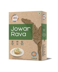 Organic Wisdom Jowar Millet Rava Maldandi M 35-1, 400g - Stone Ground, Gluten Free Sorghum Suji