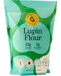Kaizen Lupin Flour 2lbs – High Protein, Low Carb, Keto Friendly, Gluten Free Ground Lupini Flour
