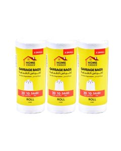 10 Gallons,Garbage Bags Rolls 54*60, Pack of 3(90 Garbage Bags), X Small bin bags,Trash Bags
