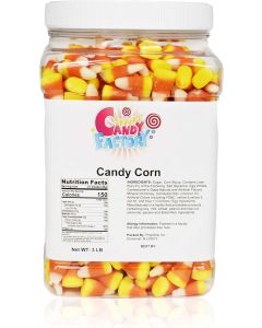 Sarah's Candy Factory Assorted Candy Corn in Resealable Jar, 3 Lbs