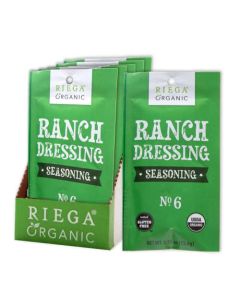 Riega Organic Ranch Dressing Seasoning Perfect Mix for Ranch Seasoning Salad Dressing and Ranch Dip 055 Ounce Pack of 8