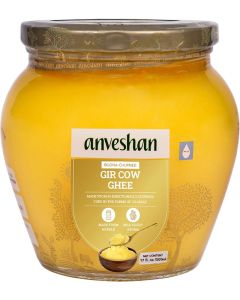 Anveshan A2 Gir Cow Desi Ghee 500ML - Pure, Natural, and Lactose-Free