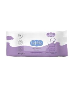 Baby Wet Wipes Lavender Dermatological Tested Skin Caring Balanced pH Calming and Fresh Soft Fresh 98% water for Whole body 64 Wipes