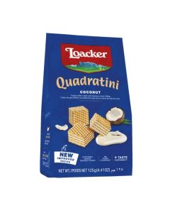Loacker Quadratini Coconut Wafer Cubes 125g