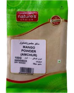 Natures Choice Mango Powder (Amchur) 100G, Green & Red
