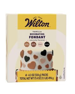 Wilton Decorator Preferred Natural Skin Tone Fondant Icing Fondant Kit for Cake Decorating PreColored Ready to Use 4 Packs 43 oz Each