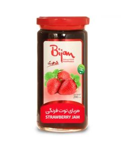 Bijan Strawberry Jam With Real Fruit Pieces In Glass Jar- 290gms