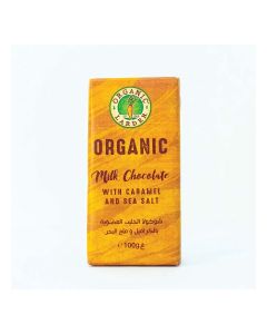 ORGANIC CHOCOLATE MILK CARAMEL SEA SALT (100G)