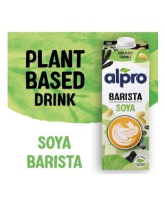 Alpro Barista Soya Drink, 100% Plant-Based, Lactose & Dairy Free - 1L (6x1L)