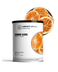 AWAFI MILL Dried Orange Slices / Naturally Zesty Citrus Wheels for Teas & Infusions, Cakes & Garnish - 100 g / 3.5 Oz