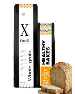 TWF Flour X - Whole Grain Strong Bread Flour, 1kg / Whole Wheat and Barley Versatile Baking Flour / Ideal for Artisan Breads, Sourdoughs, Pizza / Unbleached / No chemicals / T150 Alternative (1 Qty)