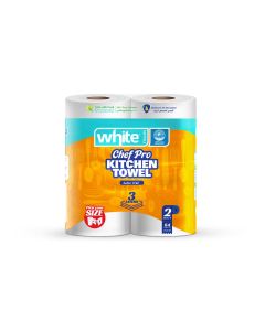 White kitchen towel 64 sheets x2