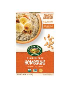 Natures Path Organic Homestyle Instant Oatmeal 113 oz Pack of 1 Gluten Free NonGMO