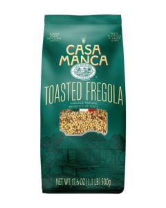 Casa Manca Toasted Fregola Semolina Pasta - 17.6 oz (500g) - Traditional Sardinian Pasta