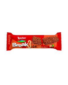 Break 3 Hazelnut Crunchy Wafer Snack Bar