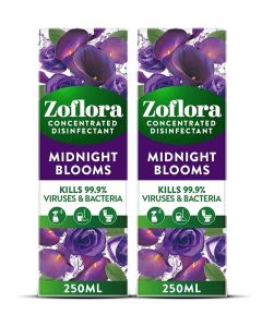 Zoflora Multi-Purpose Disinfectant Cleaner Concentrated Liquid - Midnight Blooms 2x250ml