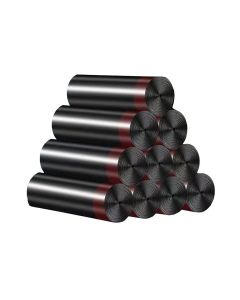 10 Rolls Portable Drawstring Garbage Bag Black/Brown 45*50cm