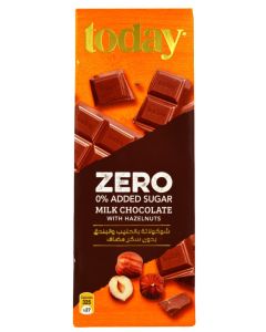 Today Zero Sugar Milk Chocolate with Hazelnut 60G