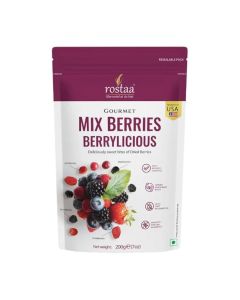 Rostaa Gourmet Mix Berries Berrylicious Delicious Sweet Bites Of Dries Berries- 170gms