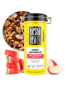 Tiesta Tea Chunky Watermelon Loose Leaf Sweet Watermelon Herbal Tea Premium NonCaffeinated Fruit Blend Makes Hot or Iced Brews Up to 50 Cups 5oz Refillable Tin