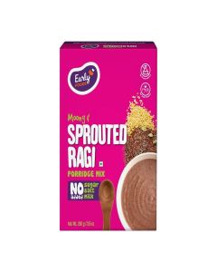 Early Foods Organic Sprouted Ragi Porridge Mix 200g, Finger Millet Mix Healthy Breakfast Cereals for Kids and Adults, No Milk, No Sugar, No Salt