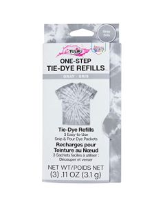 Tulip OneStep TieDye Kit 3 Fabric Dye Refill Packs Packs Gray
