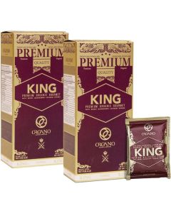 ORGANO King Premium Organic Gourmet Coffee with Ganoderma Lucidum - 2 Boxes of 25 Sachets