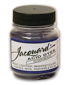 Jacquard Acid Dye for Wool Silk and Other Protein Fibers 12 Ounce Jar Concentrated Powder Sapphire Blue 622