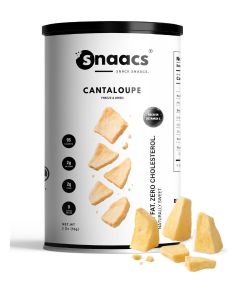 SNAACS Freeze-Dried Cantaloupe Slices / No Added Sugar / Naturally Sweet and Crunchy Fruit Snack (1 oz / 28 g)