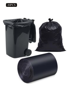 20Pcs Heavy Duty Trash Bags 120X140CM, Kitchen Trash Bags, Household Cleaning Garbage Bags, Tear-Proof and Leak-Proof, Trash Can Liners, Large Garbage Bags for Contractor, Industrial, Home, Kitchen, Commercial, Yard, Lawn, Leaf, Outdoor