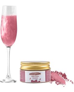 E-Kongton Burgundy Edible Luster Dust - 7 Grams Food Grade Glitter for Drinks and Baking