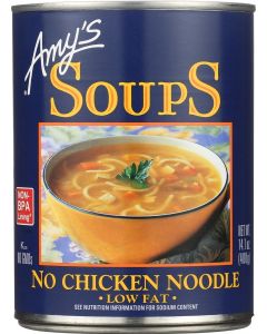 Amy's, Low Fat No Chicken Noodle, 14.1 oz (400 g)