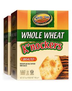 Shibolim Whole Grain Unsalted Whole Wheat Crackers 6oz Pack of 2 Crisp Delicious Awesome Crunch Great mouth Feel Made with Whole Grains Kosher