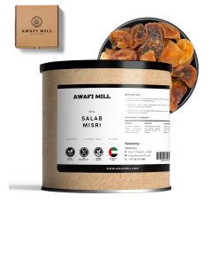 AWAFI MILL Indian Salab Misri (Orchis mascula / Salep Root) / Dried Whole Tubers for Herbal Tea, Powder and Culinary Craft Use - 100 g / 3.5 Oz